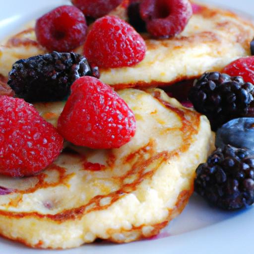 Fluffy⁤ Cottage⁣ Cheese ⁤Pancakes with Vibrant Mixed Berries