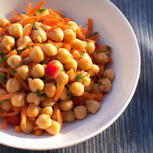 Vibrant Moroccan Carrot & Chickpea Salad with Quinoa Twist