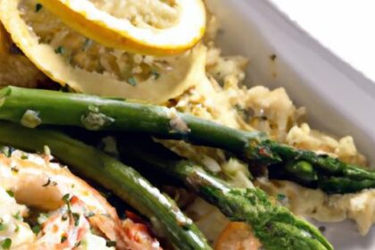 Zesty Garlicky Lemon Shrimp and Asparagus Delight