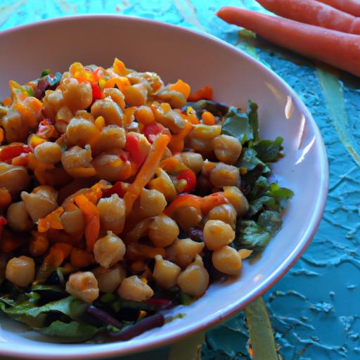 Vibrant Moroccan Carrot & Chickpea Salad with Quinoa Twist