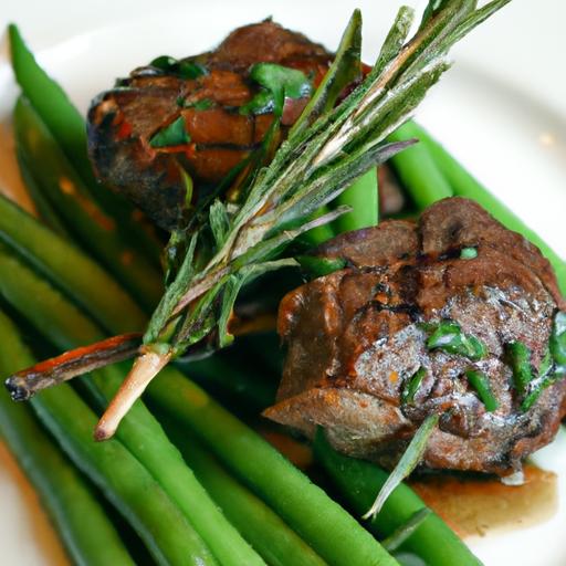 Savor ⁤Rosemary Garlic Lamb ⁣Chops with Fresh Green Beans