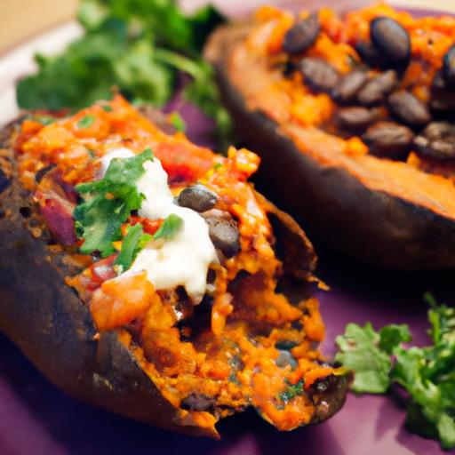 Soulful Chipotle Black Bean Stuffed Sweet Potatoes Recipe