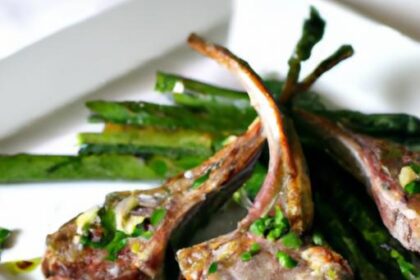 Savor Rosemary Garlic Lamb Chops with Fresh Green Beans