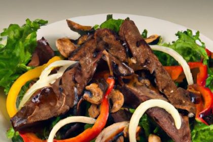 Savor the Flavor: Steak and Caramelized Onion Salad Delight