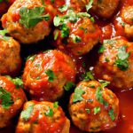 Savory Turkey Meatballs in Zesty Marinara Sauce Delight