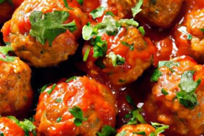 Savory Turkey Meatballs in Zesty Marinara Sauce Delight