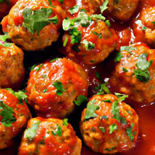Savory Turkey Meatballs in Zesty Marinara Sauce Delight