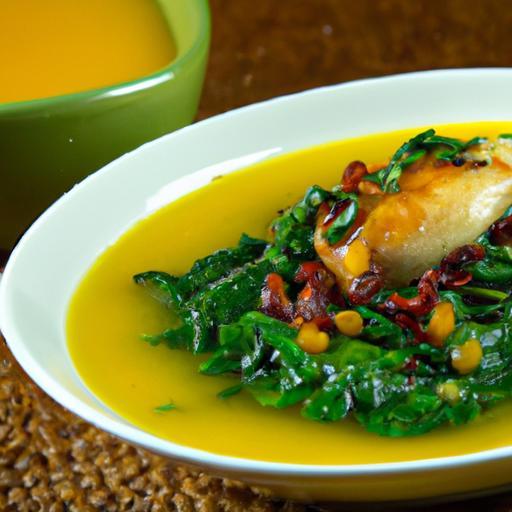 Hearty Chicken & Red Lentil Dahl with Nutritious Spinach