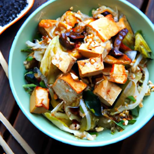 Sesame Ginger Tofu Stir-Fry: A Flavorful Cabbage Delight