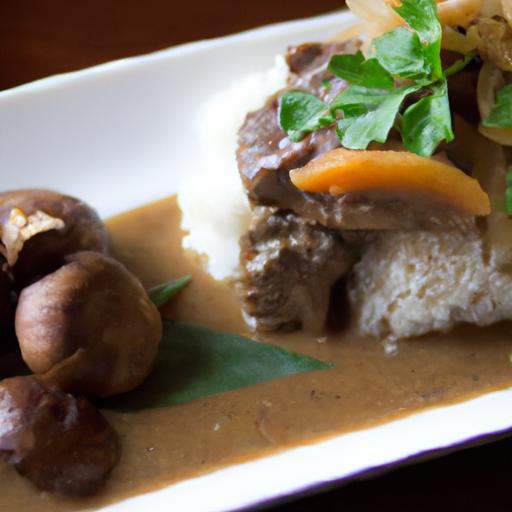 Tender Coconut Milk Braised Beef Infused with Star Anise