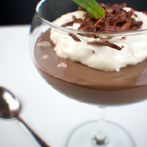 Decadent Avocado Chocolate Mousse with Coconut Whip Delight