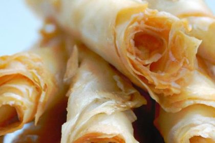 Crispy Kataifi Tiropita Rolls: A Greek Cheese Delight