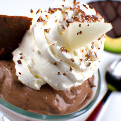 Decadent Avocado Chocolate Mousse with Coconut Whip Delight